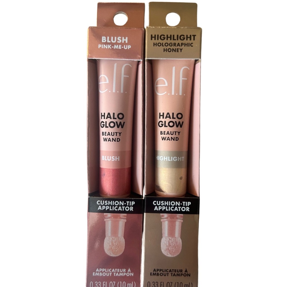 e.l.f. Halo Glow Beauty Wand Set highlighter and blush
